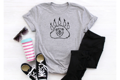 Pawprint SVG Roaring Bear Head For Cricut Animal PNG DXF EPS Product Image 3