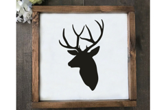 Deer SVG Antler Silhouette For Logo, Crafting, Hunting DXF Product Image 3