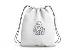 Forest Autumn SVG Line Art Cricut Crafting Cone DXF PNG Product Image 3