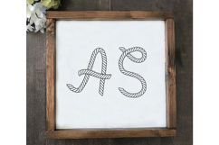 Rope Font Alphabet SVG With Nautical And Western Cricut Product Image 3