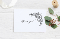 Floral Roses Sunflowers Corner SVG Files Flowers 2 Borders Product Image 3