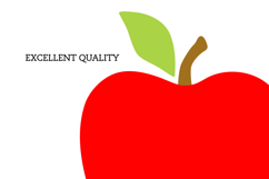 Teacher Apple SVG Monogram Split Color Cricut DXF Product Image 3