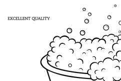 Basin SVG Soap Bubbles For Cricut Laundry Canva compatible Product Image 2