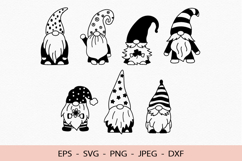 Garden Gnomes Svg Bundle Cute Gnome Clipart for Cricut Product Image 1