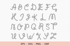 Rope Font Alphabet SVG With Nautical And Western Cricut Product Image 1