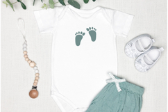 Footprint SVG Baby Mark For Cricut Cut file Cute Line Icon Product Image 3