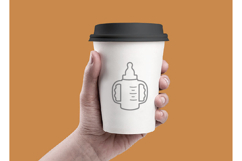 Baby Bottles SVG Line Silhouette Crucut Cut File Set Newborn Product Image 3