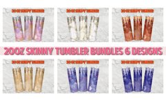 Agate Marble Glitter 20oz Skinny Tumbler Designs Product Image 1
