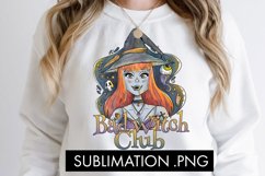 Bad Witch Club Halloween Sublimation PNG Product Image 2
