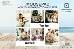 Photo Mouse pad for Sublimation | Photo Collage Mouse pad Product Image 1