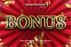 Golden text effect with confetti. Winner text effect Product Image 1