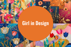 Quilted Spring - 12 Patchwork Digital Papers in 300dpi Product Image 2