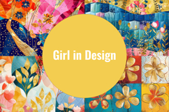 Quilted Spring - 12 Patchwork Digital Papers in 300dpi Product Image 3