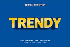 Trendy bold text effect. Editable yellow gradient text Product Image 1