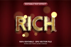 Luxurious gold text effect with glitter particles Product Image 1
