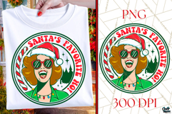 Santa&#039;s Favorite Ho PNG | Funny Christmas Sublimation Product Image 1