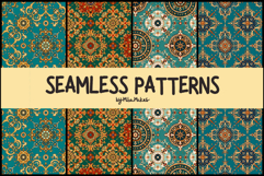 Ornate Vintage Baroque Seamless Patterns Product Image 1