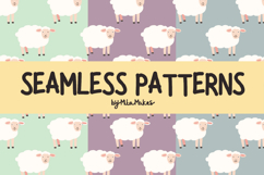 Cute Sheep Seamless Pattern Product Image 1