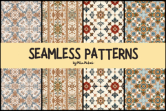 Vintage Ornamental Seamless Patterns | MilaMakes Product Image 1
