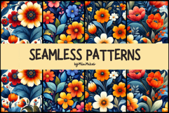 Vibrant Folk Floral - Seamless Patterns Product Image 1