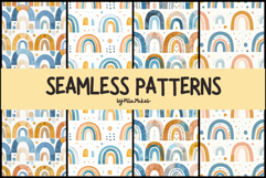 Boho Rainbow Arch Seamless Patterns Product Image 1