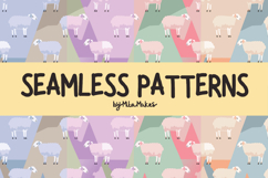 Modern Sheep Seamless Pattern Product Image 1