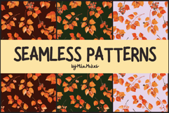 Autumn Leaves Seamless Pattern Product Image 1