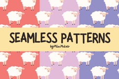 Cute Sheep Seamless Pattern Product Image 1
