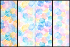 Pastel Watercolor Bubble Circles Seamless Pattern Product Image 2