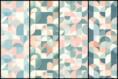 Modern Bauhaus Geometric Seamless Patterns Product Image 2