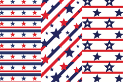Patriotic Stars and Stripes Seamless Pattern PNGs Product Image 2