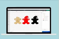 Gingerbread Man Christmas Money Holder Card SVG Product Image 6