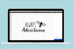 Bee Adventurous SVG, Motivational SVG for cricut DIY project Product Image 5