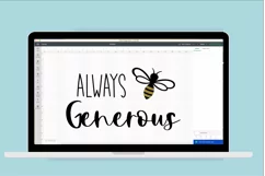 Bee Generous SVG, Motivational SVG for Cricut DIY project Product Image 5