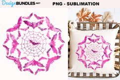 Halloween mandala sublimation | Halloween alcohol ink PNG Product Image 1