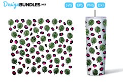 Tropical Leave Animal Print Tumbler Wrap | SVG | Product Image 1