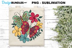 Butterfly Floral | PNG Sublimation Product Image 1