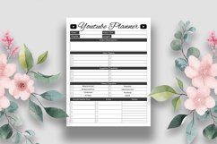 Youtube Planner | KDP Interior Product Image 2