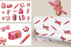 School,cookies,pencil case,backpack,pencil,eraser, PNG\JPEG Product Image 1