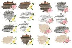 Background Sublimation, Flowers, old style, Png, 20PNG Product Image 2