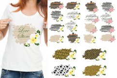 Background Sublimation, Flowers, old style, Png, 20PNG Product Image 1