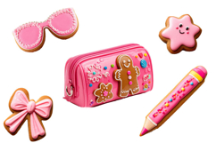 School,cookies,pencil case,backpack,pencil,eraser, PNG\JPEG Product Image 2