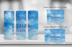 Life is About Creating Yourself - Tumbler Sublimation Product Image 2