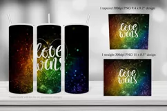 Dark Rainbow Bokeh - Love Wins 20oz Tumbler Sublimation Product Image 2