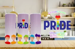 Rainbow People - Gay Pride 20oz Tumbler Sublimation Design Product Image 1