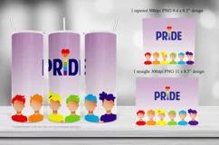 Rainbow People - Gay Pride 20oz Tumbler Sublimation Design Product Image 2