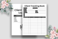 Client Tracking Log Book - KDP Interior Product Image 2