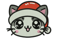 X&#039;mas Cat Face embroidery designs Product Image 1