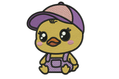 Cute Duckling with Cap embroidery designs Product Image 1
