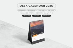 a5 size desk calendar 2026 editable